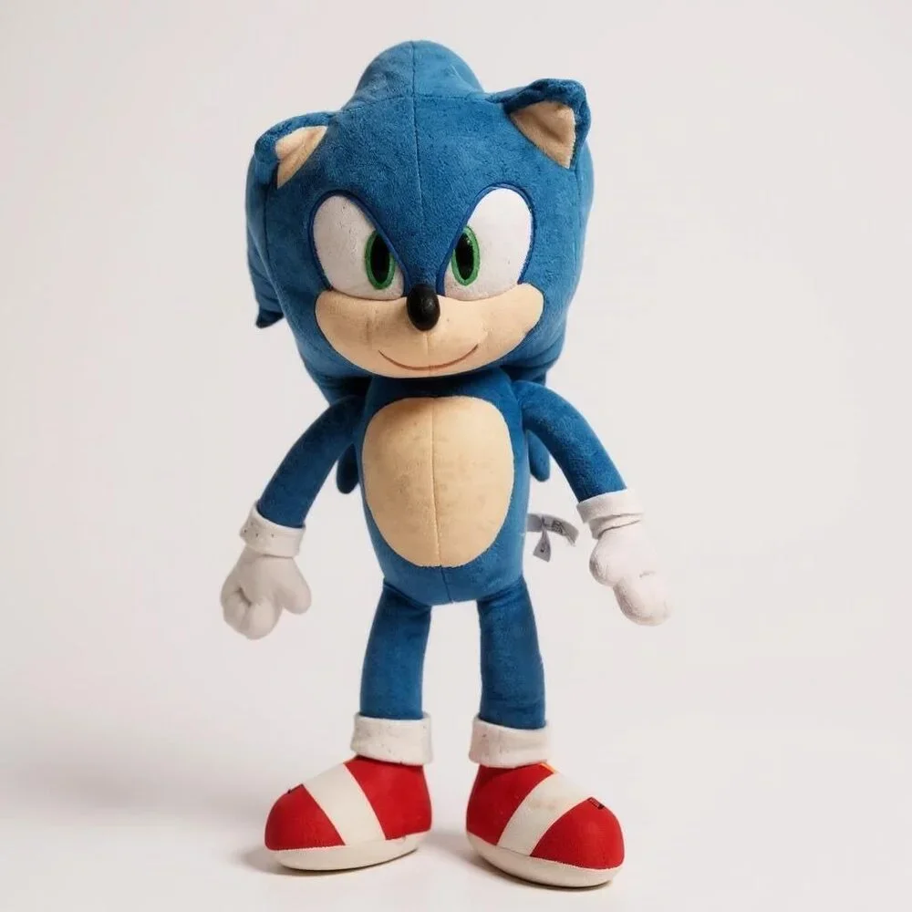Sonic 2 The Hedgehog Plush Doll Toy Factory 24" Collectible Blue Red - Picture 1 of 5